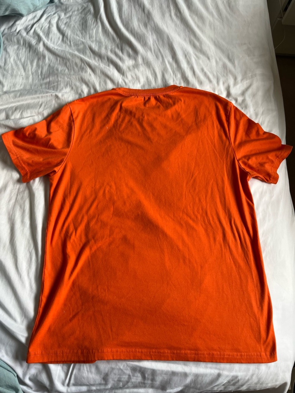 Oversized Orange Graphic Crewneck T-Shirt - Picture 2 of 2